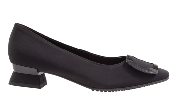 Brunate 32230 zwart textil pump