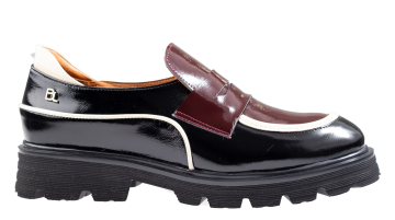 Babouche Evita Black bordeaux instapper