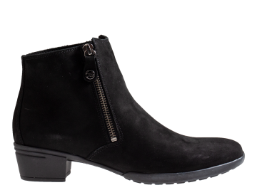 Hartjes 172.0173 zwart nubuck enkellaars
