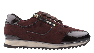 Hassia 30-2032 Dark Brown suède combi Sneaker