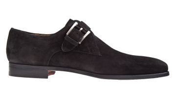 Magnanni 17363 zwart suède instapper met gesp