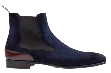 Magnanni 24832 blauw suède Chelsea enkellaars