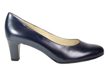 Peter Kaiser Nika blauw leer pump.