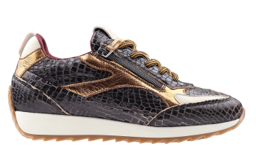 Piedi Nudi Hera H Black print Leather Sneaker