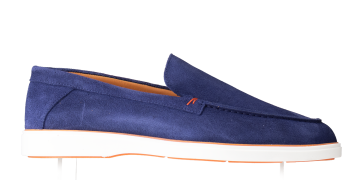 San Rossini 6118 Kobalt blauw suède Loafer