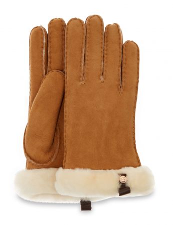 UGG Shorty Glove W/Leather Trim