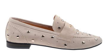 Babouche Lois beige suède Mocassin