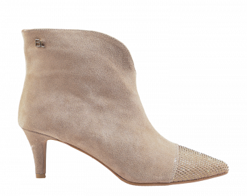 Babouche Zelia Taupe enkellaars