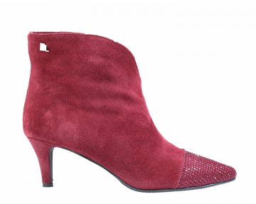 Babouche Zelia bordeaux enkellaars