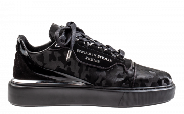 Benjamin Berner BNJ Raphael Refective Camouflage Black Low-Top Sneaker