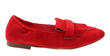 Black rose Venice 04 Red suède Mocassin
