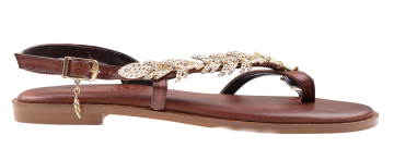 Caryatis Persefone cognac Sandaal