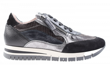 DLS 6725 Antraciet combi Sneaker