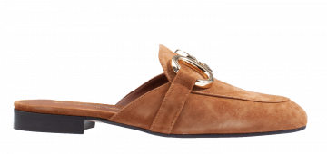 Evaluna G02 cognac suède slipper