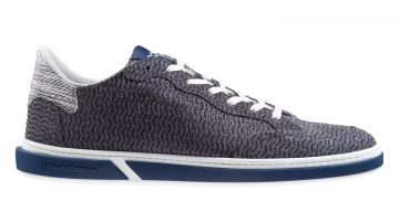 Floris van Bommel 13350/19 G1/2 grey Nubuck lizard sneaker.