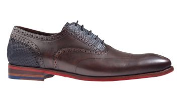 Floris van Bommel De Stapper 03.02 SFM-30229-21-01 G1/2 bruin veterschoen