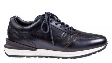 Greve Podium blauw kalfsleer sneaker