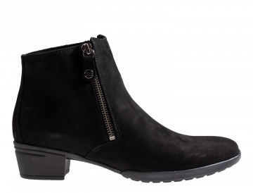 Hartjes 172.0173 zwart nubuck enkellaars