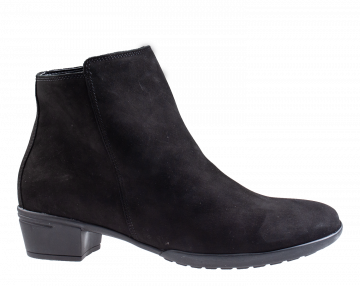 Hartjes 172.0197 zwart nubuck enkellaars.