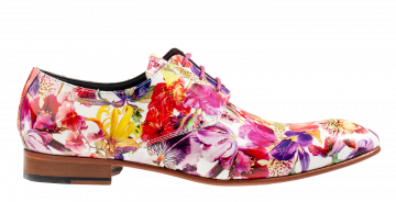 Mascolori Summer Bloom lakleer veterschoen