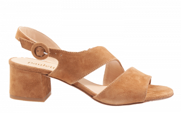 Paulette G631S cognac suède Sandaal