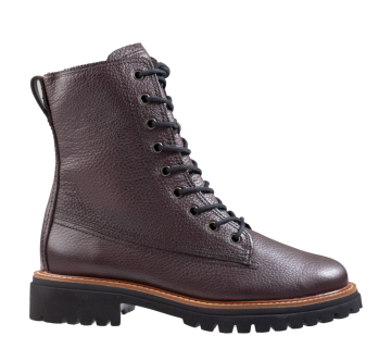 Paul Green 9768-100 brown grain leather Boot