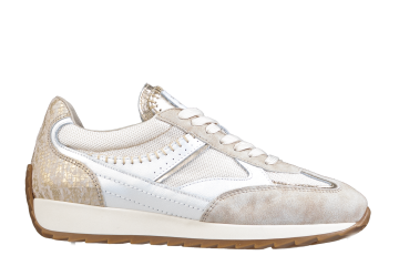 Piedi Nudi Harlem Cream Gold Sneaker