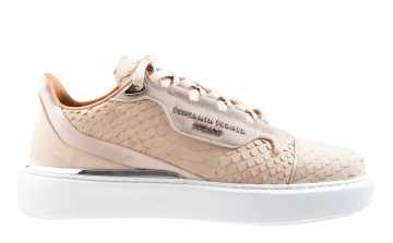 Benjamin Berner Raphael BNJ0120 python cut matt nappa beige Sneaker