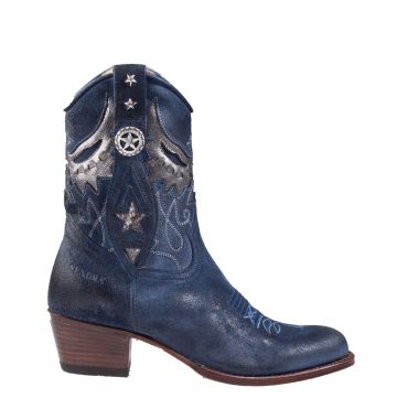 Sendra 14298 blauw westernlaars