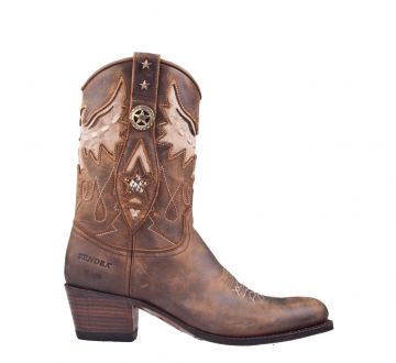 Sendra 14298 cognac nubuck westerlaars