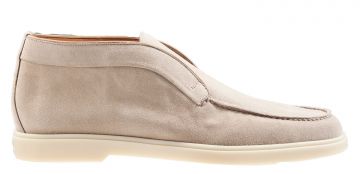 Santoni 16715 beige nubuck instapper