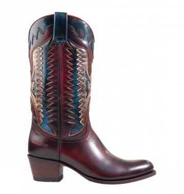 Sendra 18713 Blue red combi Westernlaars