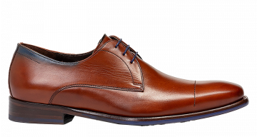 Floris van Bommel De Stijler 34.00 H Dark cognac veterschoen