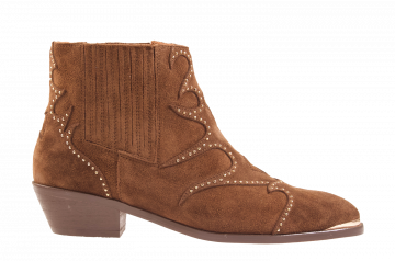 Toral Sonia Punk Basket mustang Taupe enkellaars