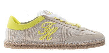 Tommy Hilfiger Heritage Rope Beige Lime Sneaker