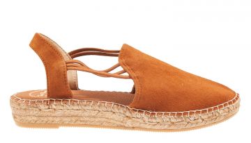 Toni Pons Nuria cognac suède Espadrille