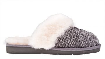 UGG Cozy Knit grijs Pantoffel.