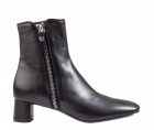 AGL D 146505 zwart leer enkellaars