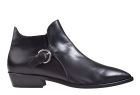 AGL D 530543 zwart soft leer enkellaarsje