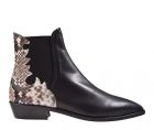 Attilio Giusti Leombruni AGL D 530550 zwart leer print Chelsea enkellaars