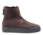 AGL Meghan Warm Dark Brown suède enkellaars