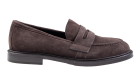 AGL New College  Dark Brown suède mocassin
