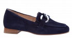Hassia 5-30-0846 blauw suède instapper