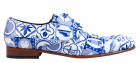 Mascolori Delftsblauw Tiles Blue veterschoen