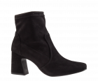 Paul Green 8040-004 suède/soft stretch black enkellaars