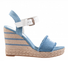 Tommy Hilfiger Denim Wedge jeans Sandaal