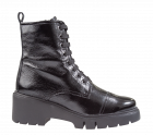 Unisa Juliet zwart lak veterboot