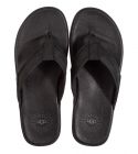 UGG Seaside Flip Leather zwart slipper