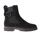 DLS 6771 Black suède enkellaars
