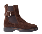DLS 6771 Dark Brown suède enkellaars